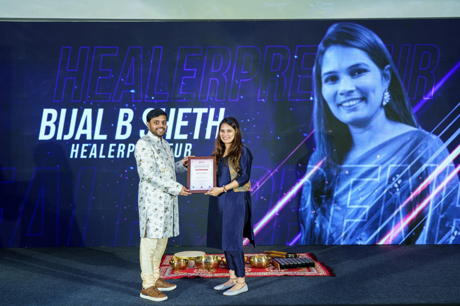 Bijall Bhavya Sheth — Healerpreneur recognition