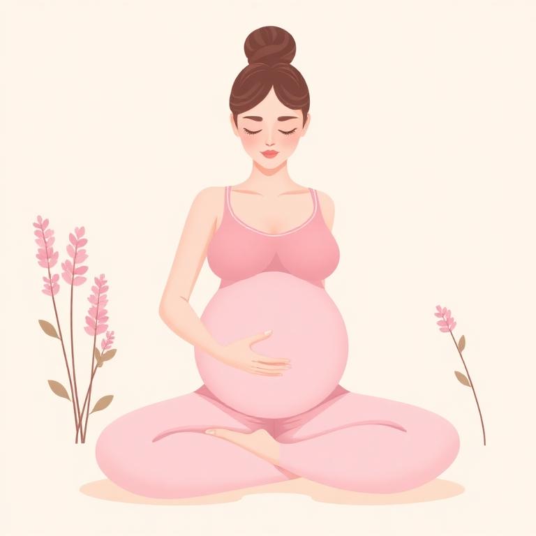 Mother-to-be practising self mastery